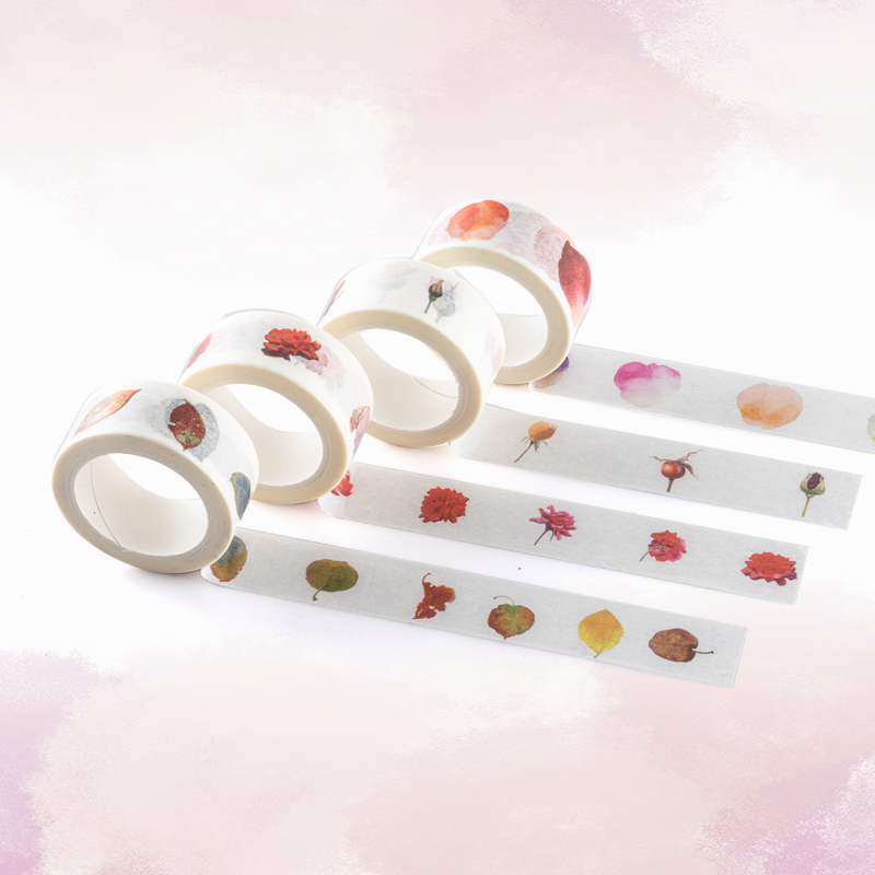 Huang Youwei Watercolor Rose Washi Tape