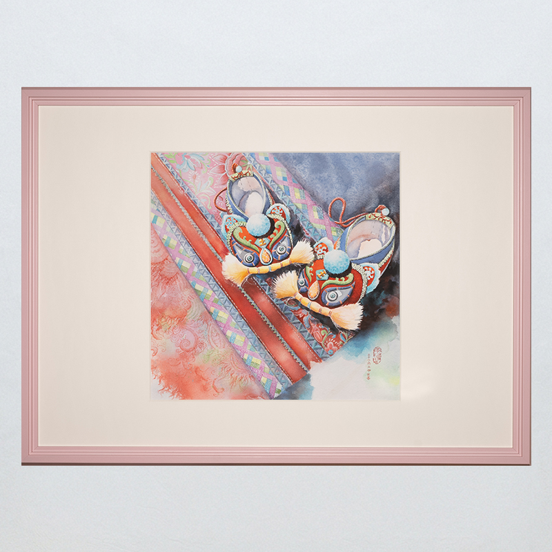 Beginning of Spring Framed Watercolor Art