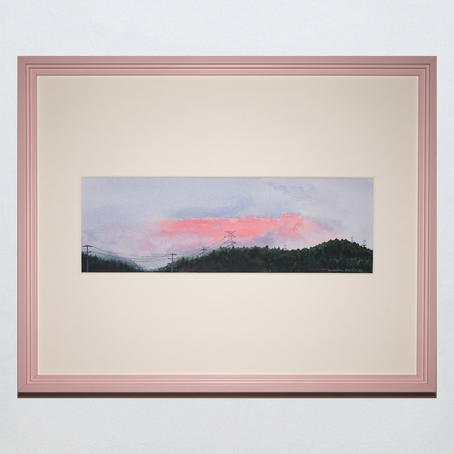 A Touch of Tenderness Framed Watercolor Art