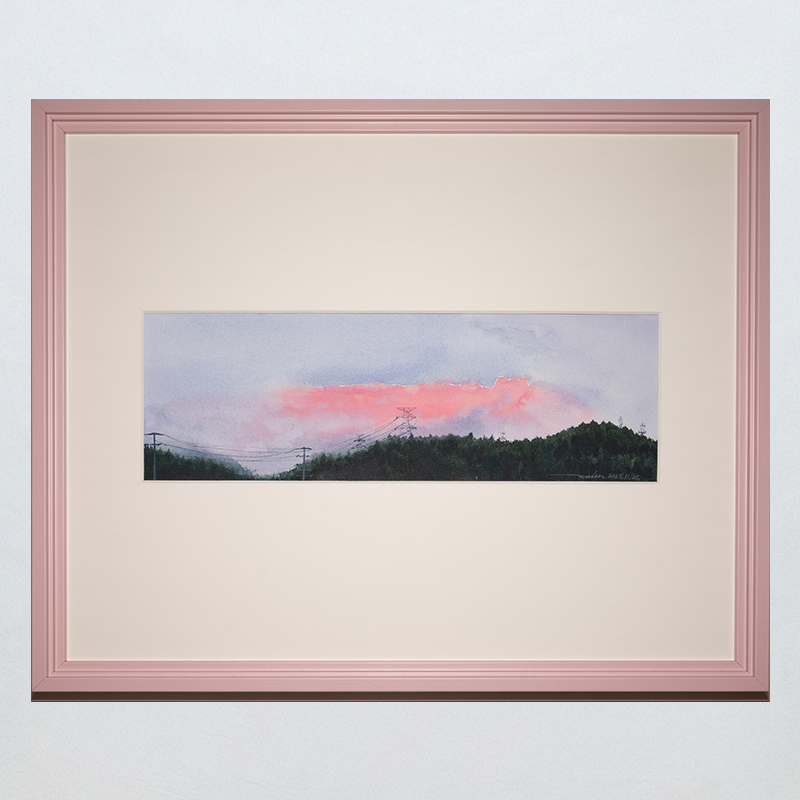 A Touch of Tenderness Framed Watercolor Art