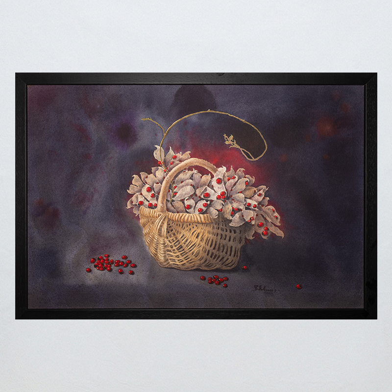 Ode to Longing Framed Watercolor Art