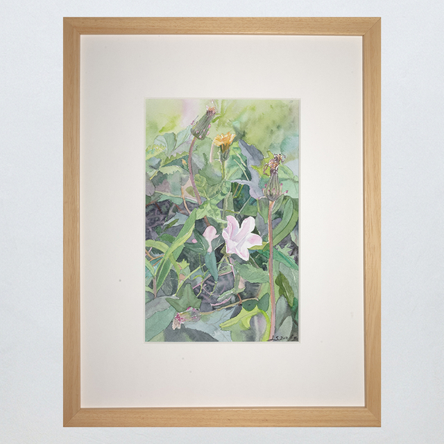 Growing Upward Framed Watercolor Art