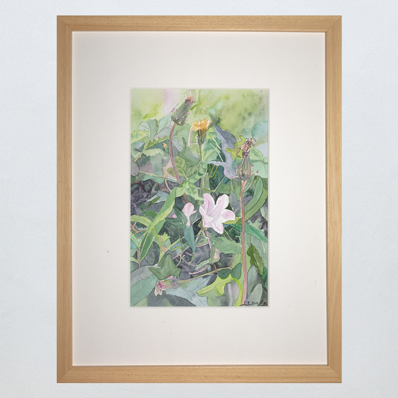 Growing Upward Framed Watercolor Art