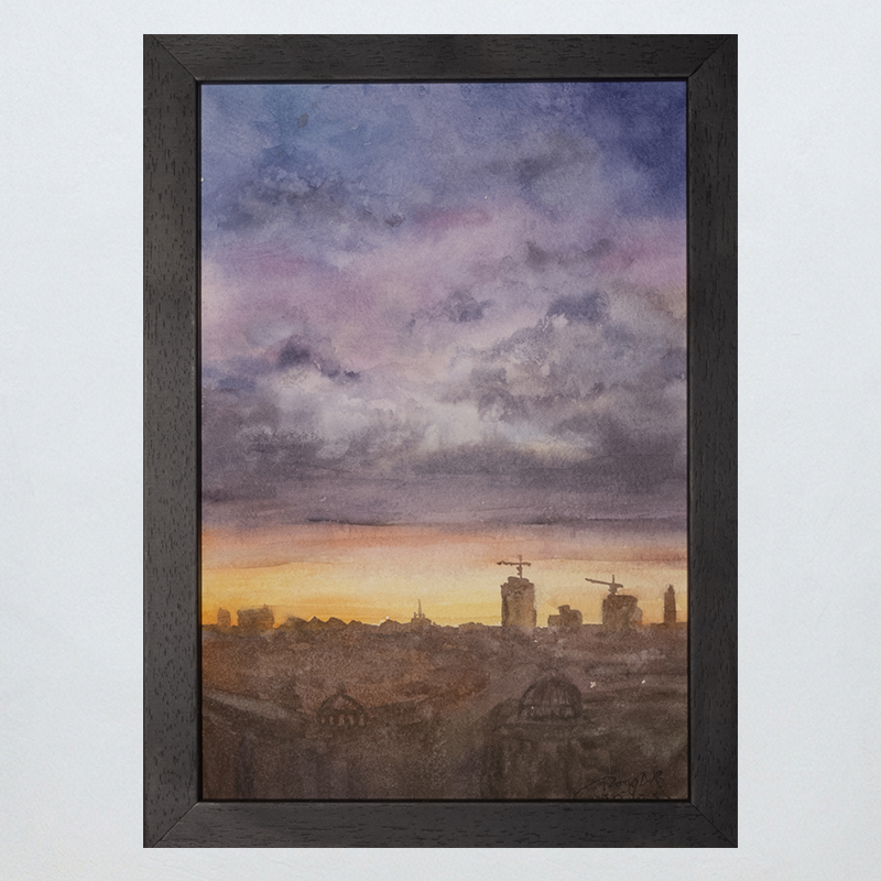 Home Is More Than a Place Framed Watercolor Art